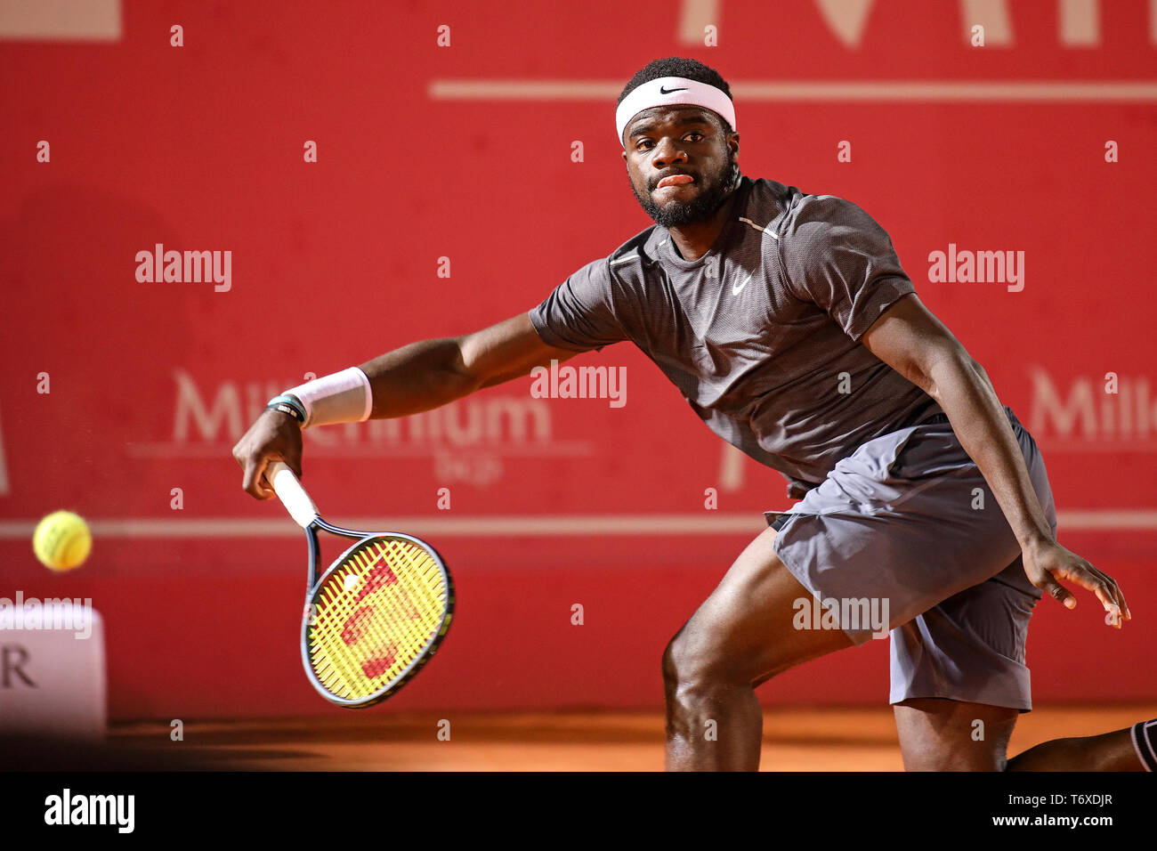 Francesca Tiafoe dagli USA in azione durante il giorno 6 del millennio Estoril Open 2019. Foto Stock