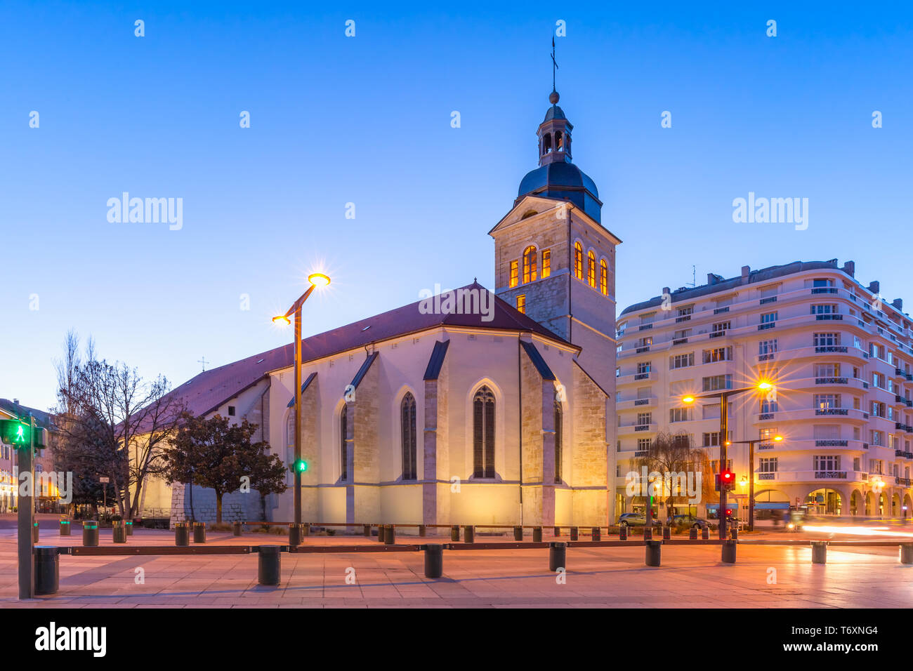 Chiesa di St Maurice, Annecy, Francia Foto Stock