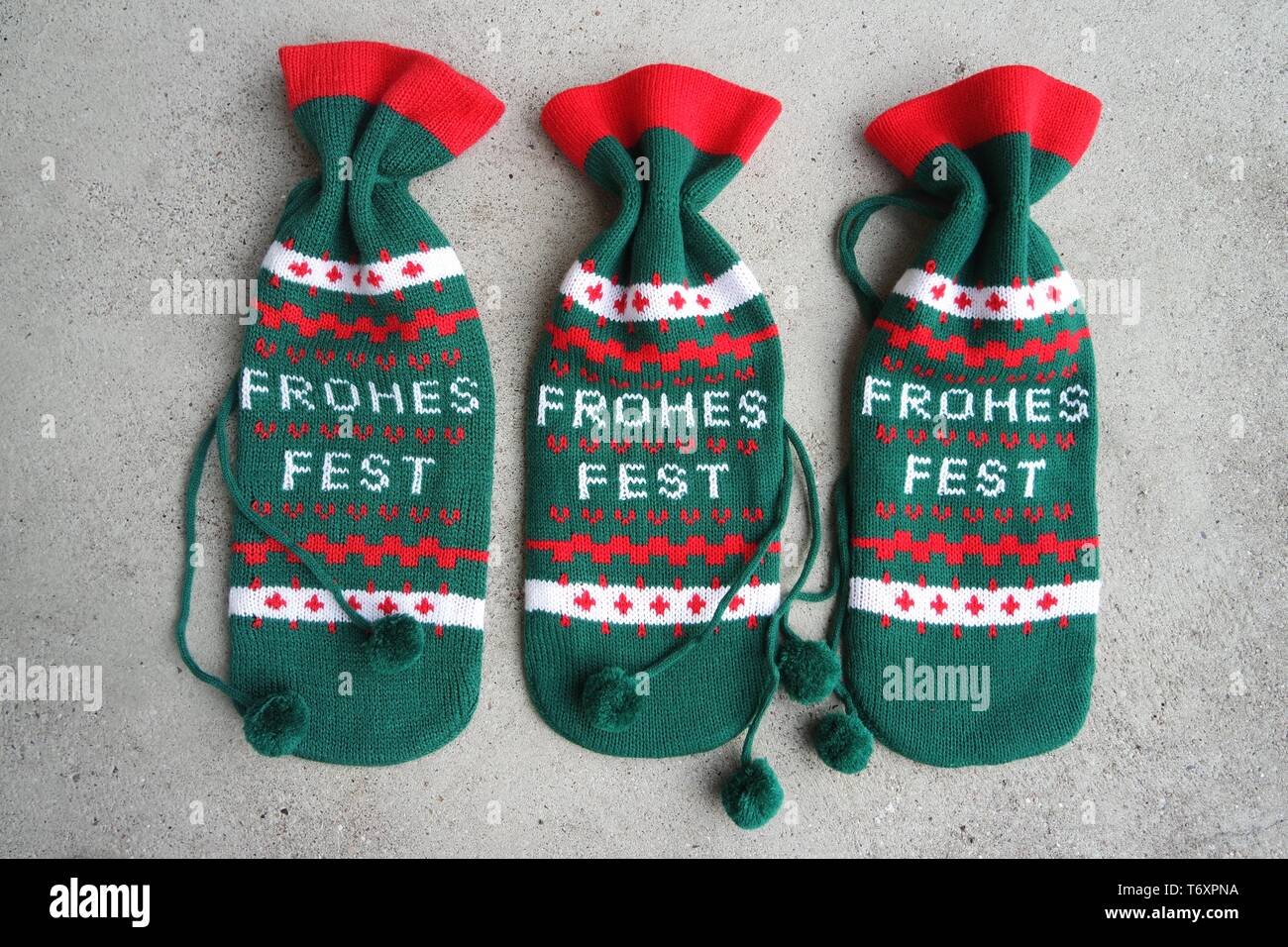 Maglia di auguri di Natale Foto Stock