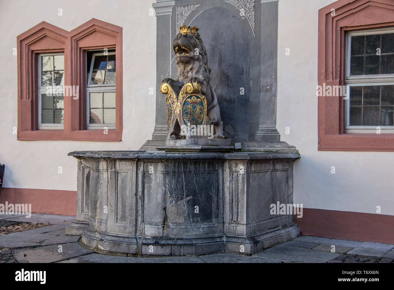Weilburg splendore del castello sul Lahn Foto Stock