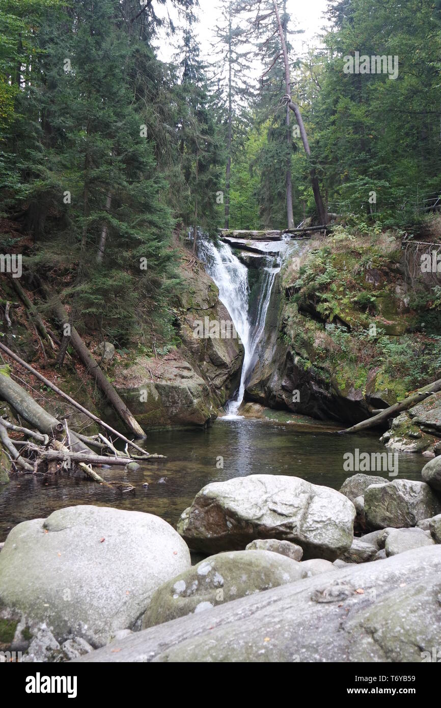 Giant Mountains National Park, Szklarka cascata Foto Stock