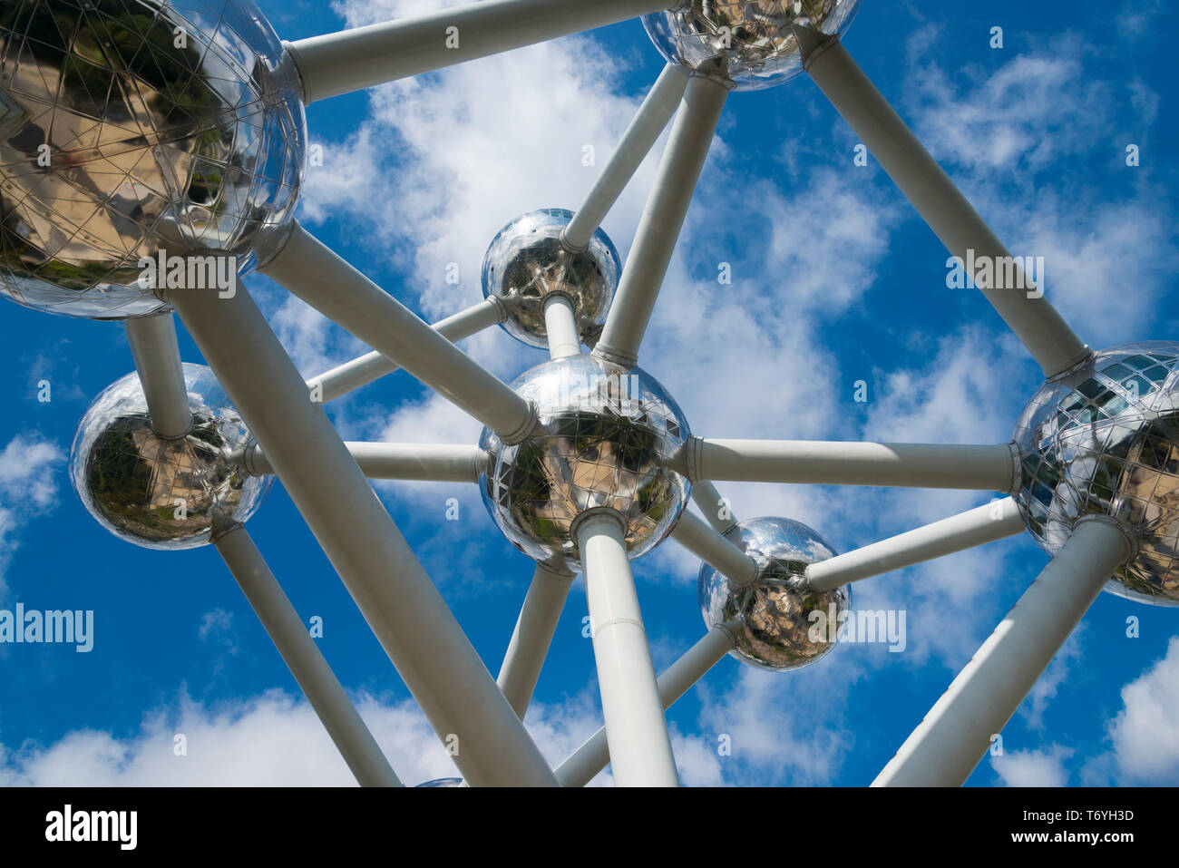 Atomium di Bruxelles Belgio Foto Stock