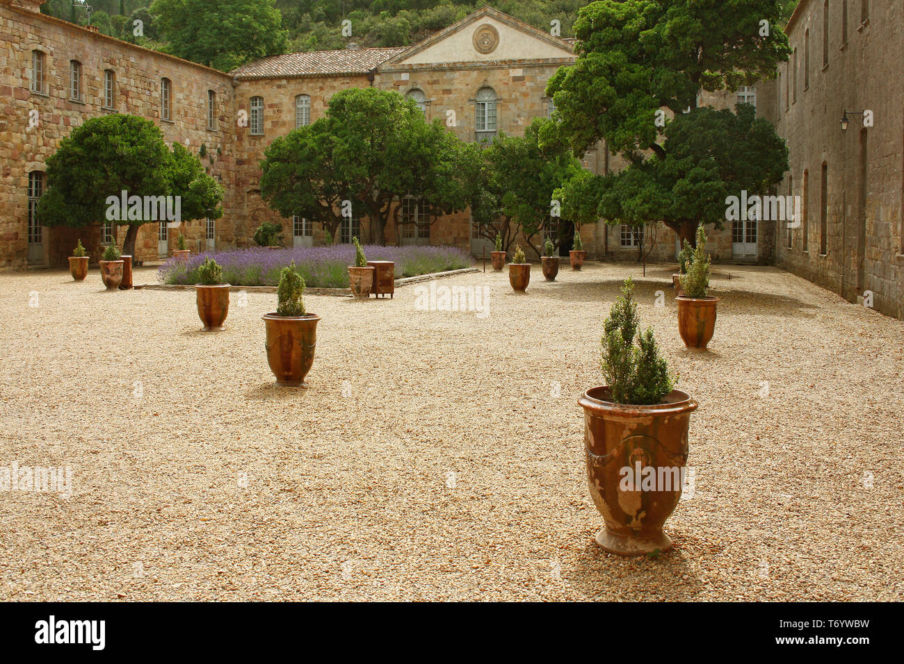 Abbazia di Fontfroide Narbonne Foto Stock