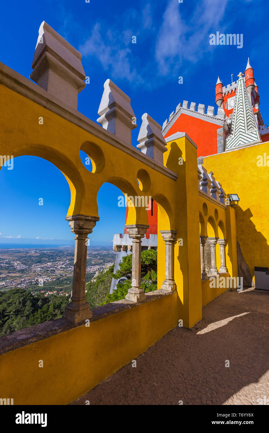 Pena nel Palazzo di Sintra - Portogallo Foto Stock