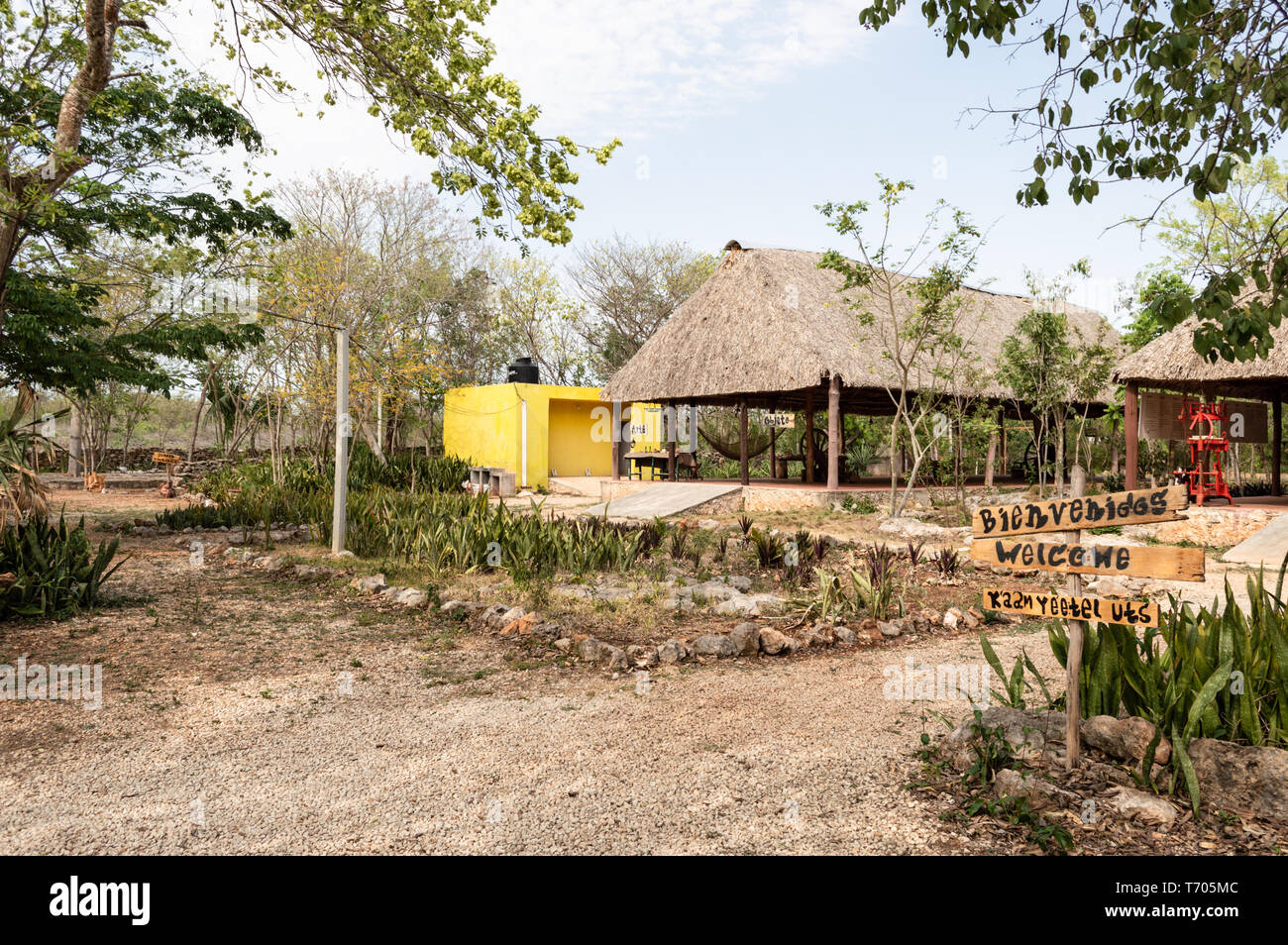 Becal Museo del cappello in Campeche, Messico. Foto Stock
