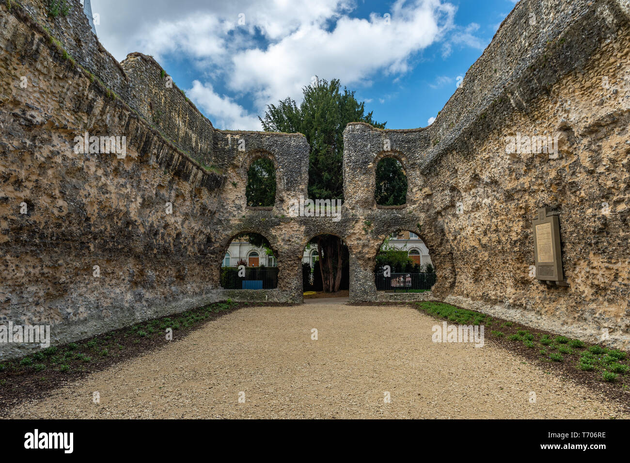 Le rovine dell'abbazia, Reading Berkshire REGNO UNITO Foto Stock