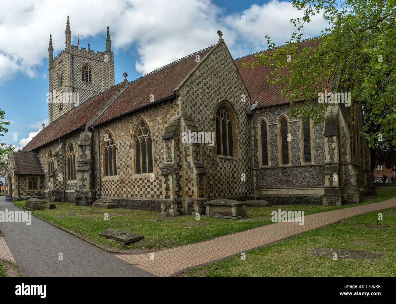 Reading Berkshire, lettura Minster di Santa Maria Vergine Chiesa. Foto Stock
