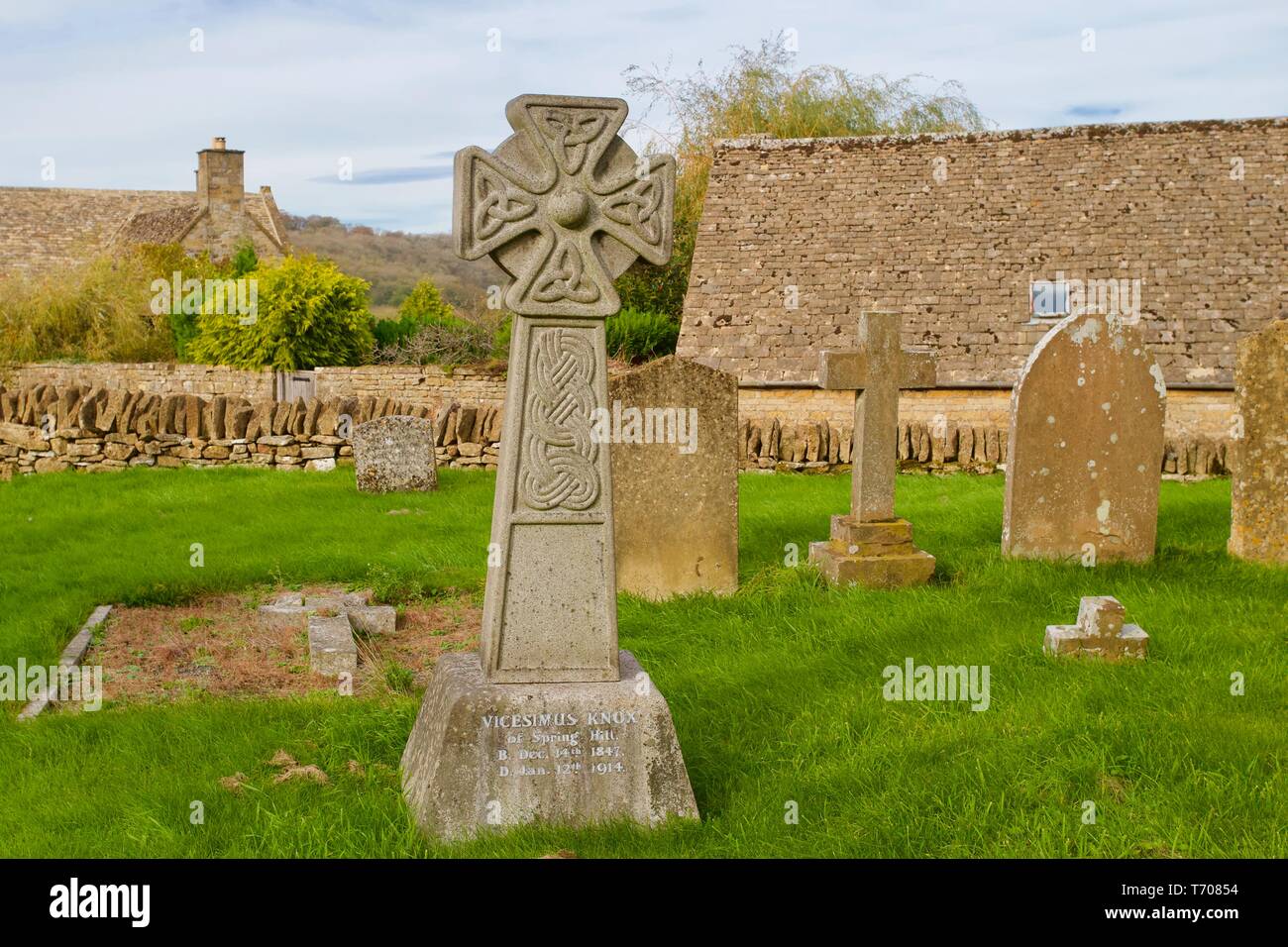 San Barnaba Chiesa, Snowshill, Gloucestershire, Inghilterra. Foto Stock