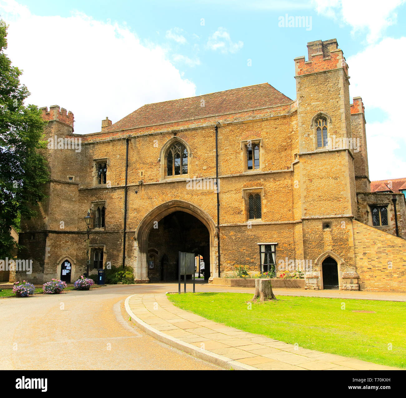 La Porta a Porta Palazzo, King's College di Ely, Cambridgeshire, England, Regno Unito Foto Stock