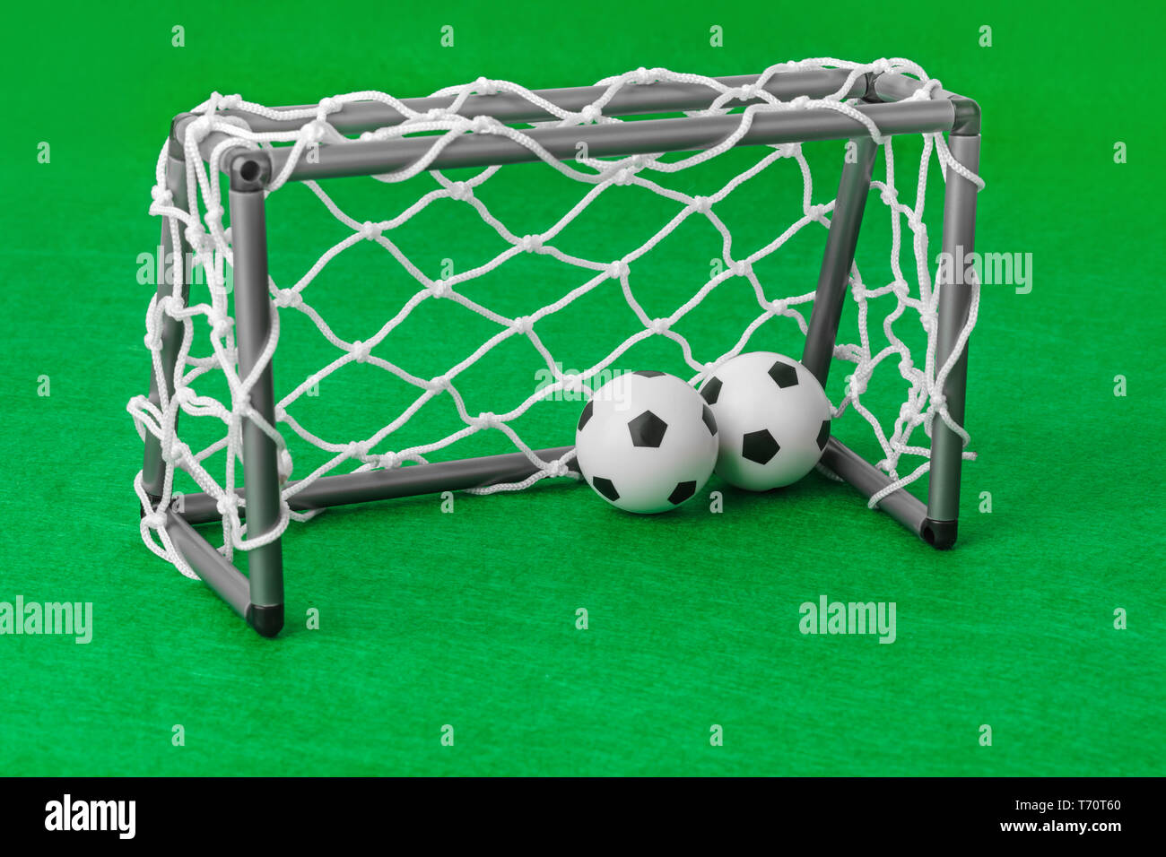 Toy campo di calcio e di gate Foto Stock