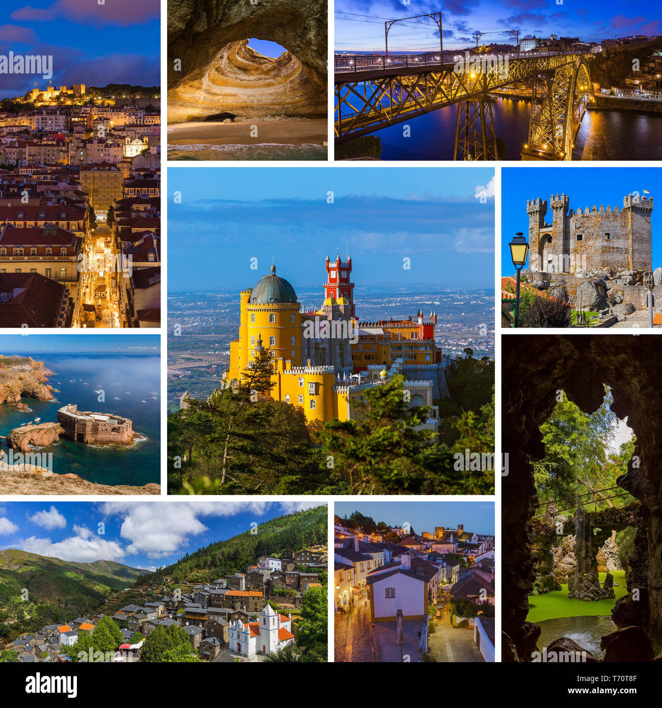 Collage di Portogallo le immagini del viaggio (le mie foto) Foto Stock