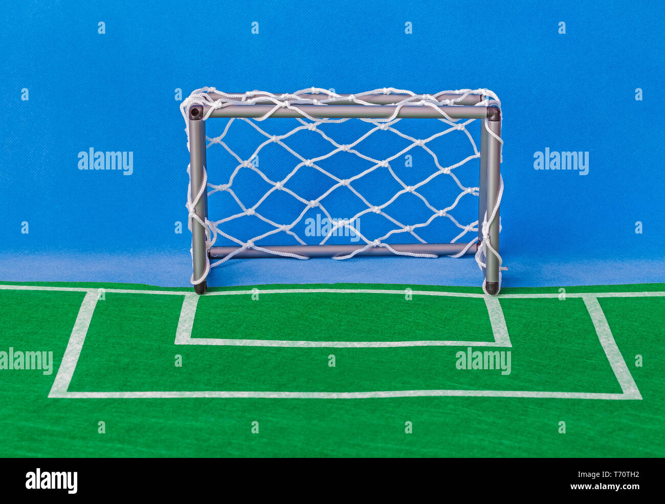 Toy campo di calcio e di gate Foto Stock