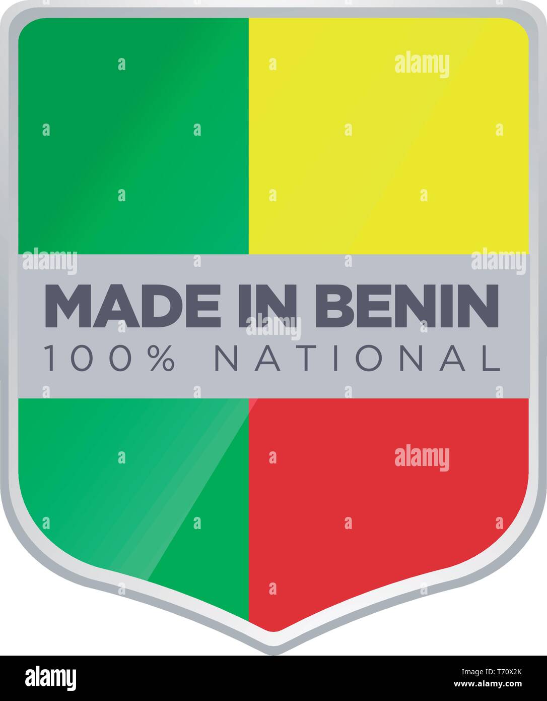 Realizzato in Benin Illustrazione Vettoriale