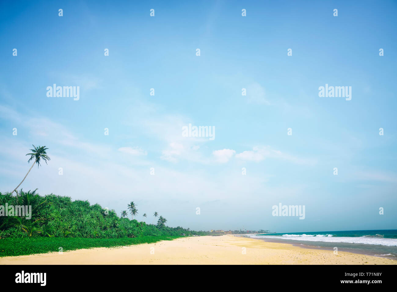 Bellissimo paesaggio con la spiaggia Foto Stock