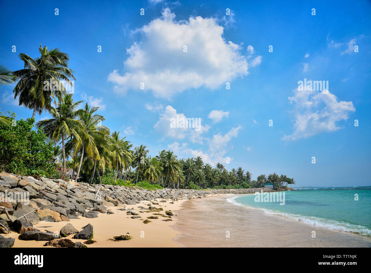 Bellissimo paesaggio con la spiaggia Foto Stock