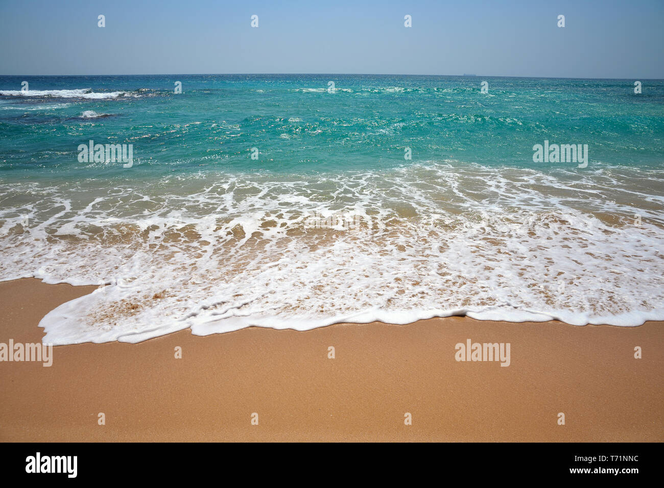 Le onde dell'Oceano Indiano Foto Stock