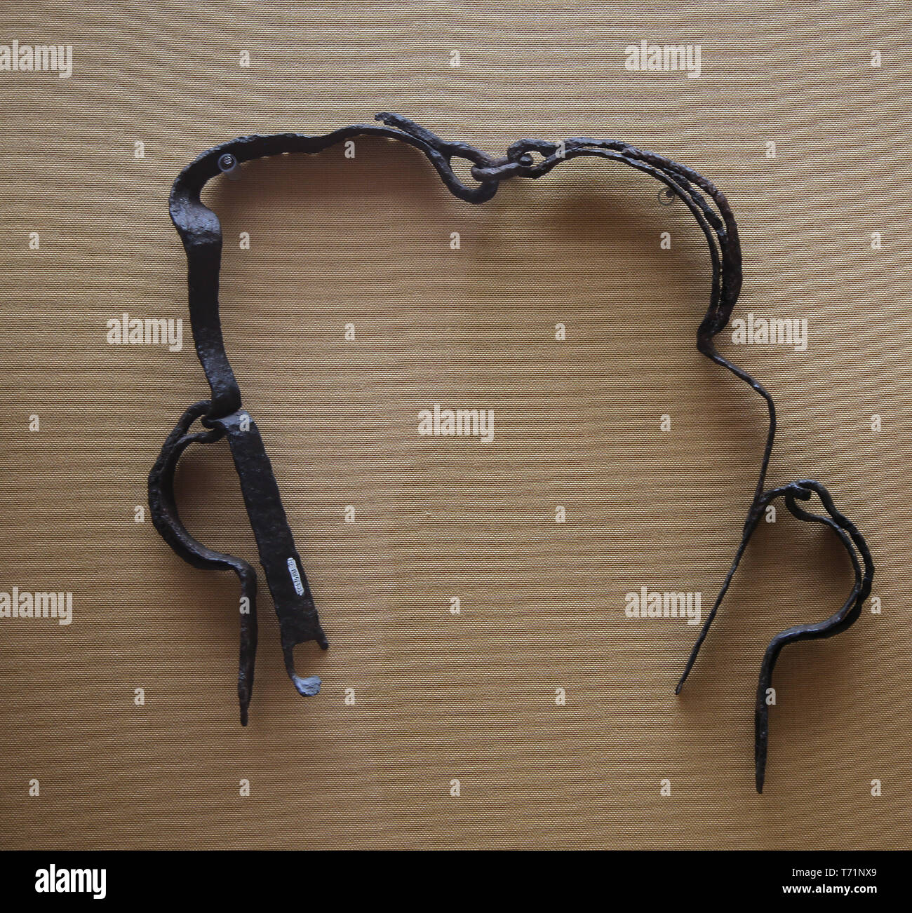 Epoca romana. Anelli portagancio. Museo archeologico di Siviglia. Andalusia. Spagna. Foto Stock