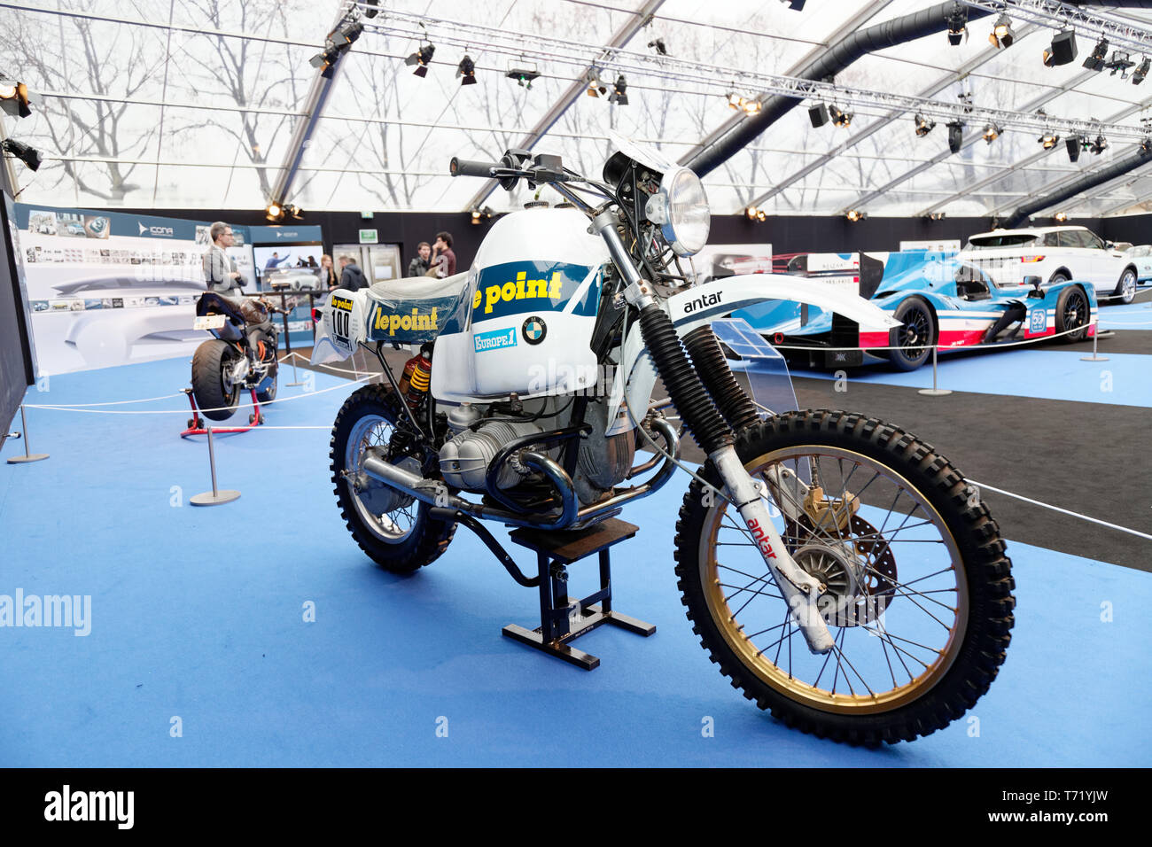 Parigi, Francia. 31 gennaio, 2019. Motocicli BMW al 34th International Automobile Festival, 2019. Credit:Veronique Phitoussi/Alamy Stock Photo Foto Stock