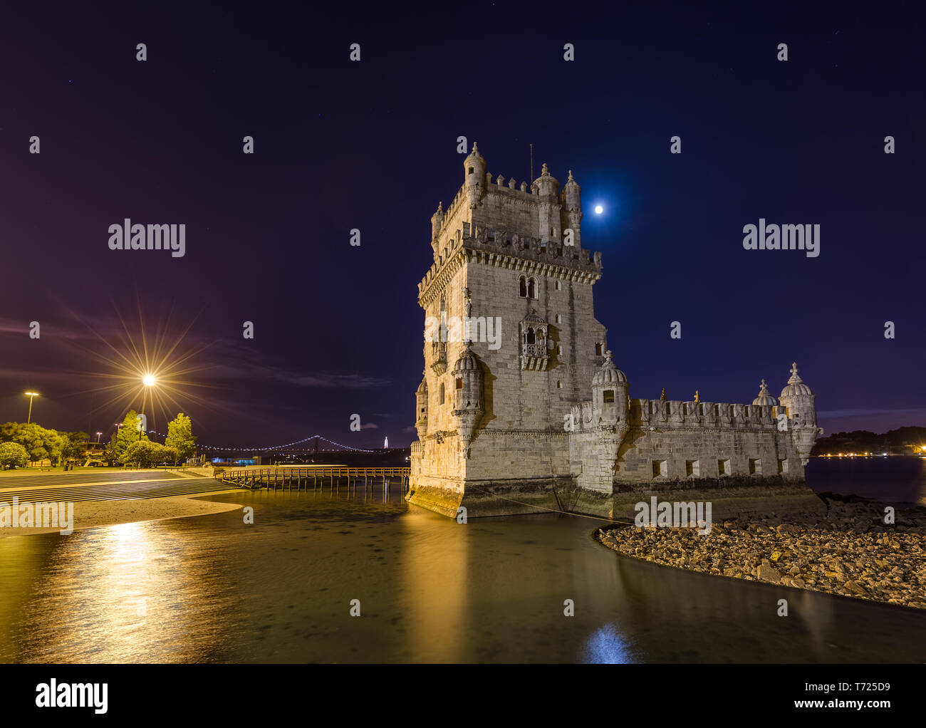 La Torre di Belem - Lisbona Portogallo Foto Stock