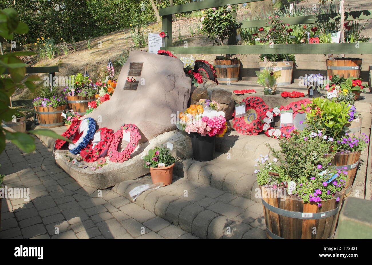 Mi Amigo memorial, Endcliffe Park, Sheffield South Yorkshire, Inghilterra, Regno Unito Foto Stock