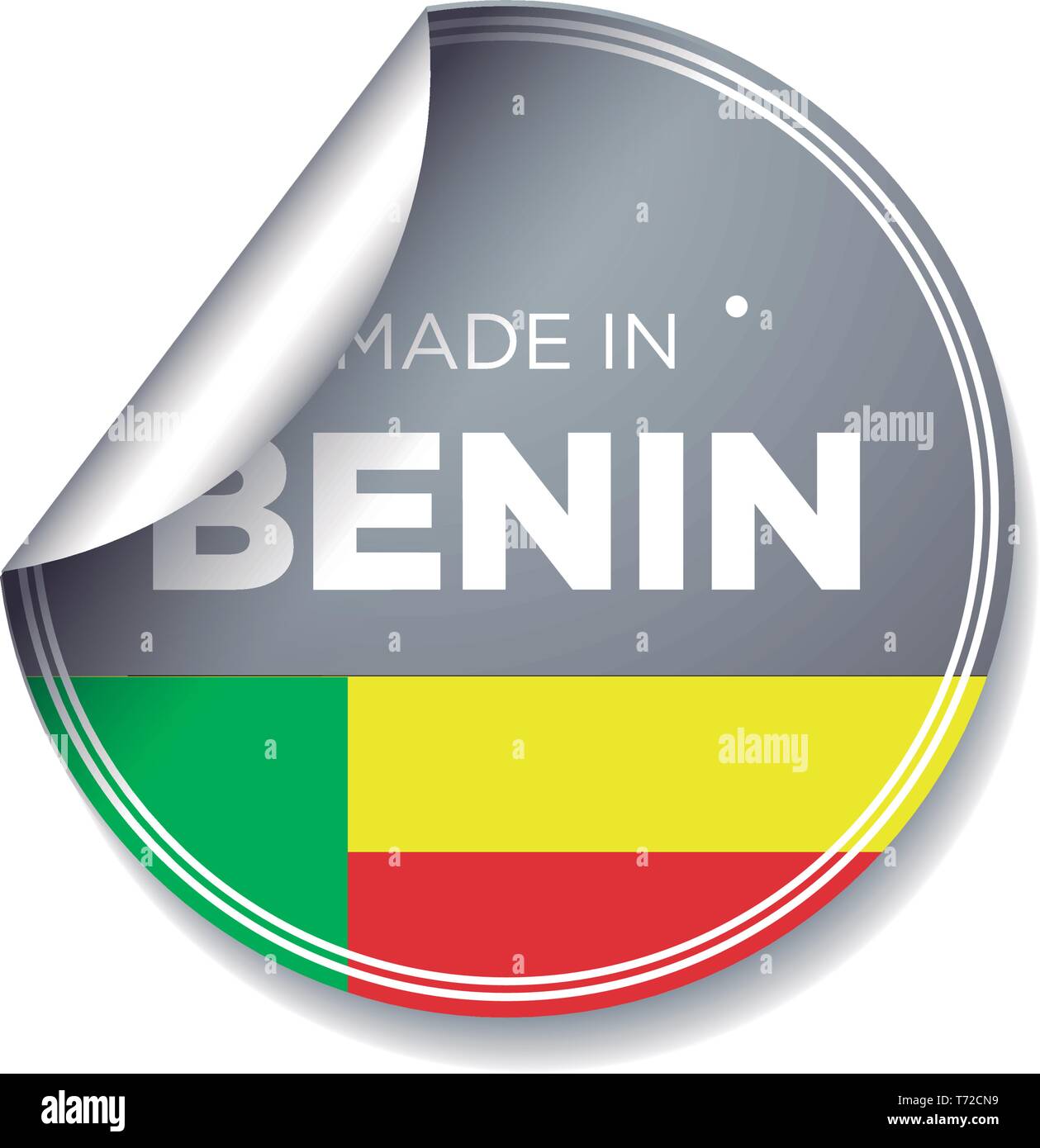 Realizzato in Benin Illustrazione Vettoriale