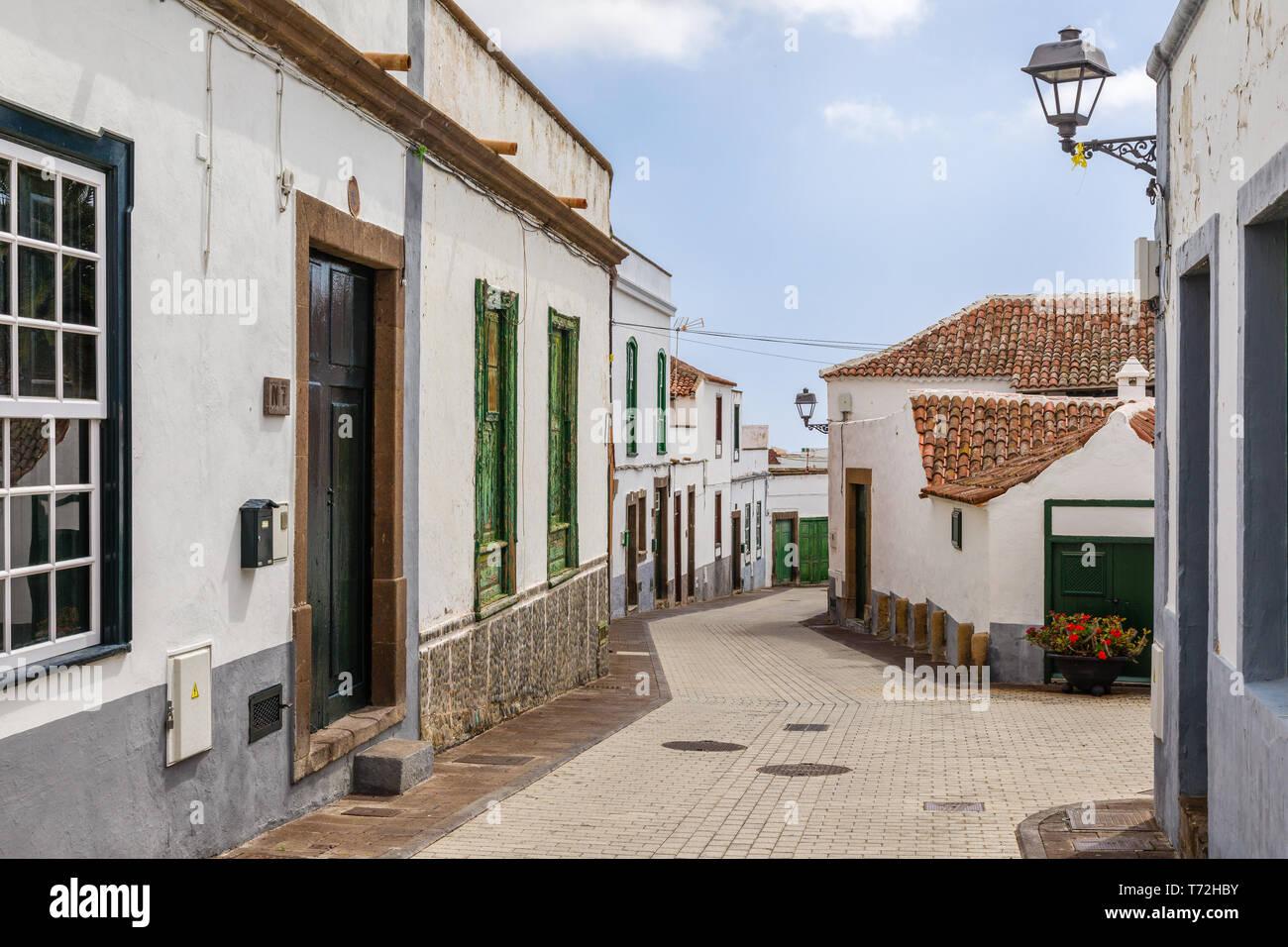 Dalle strade del centro storico di Arico Nuevo. Tenerife, Isole Canarie, Spagna Foto Stock