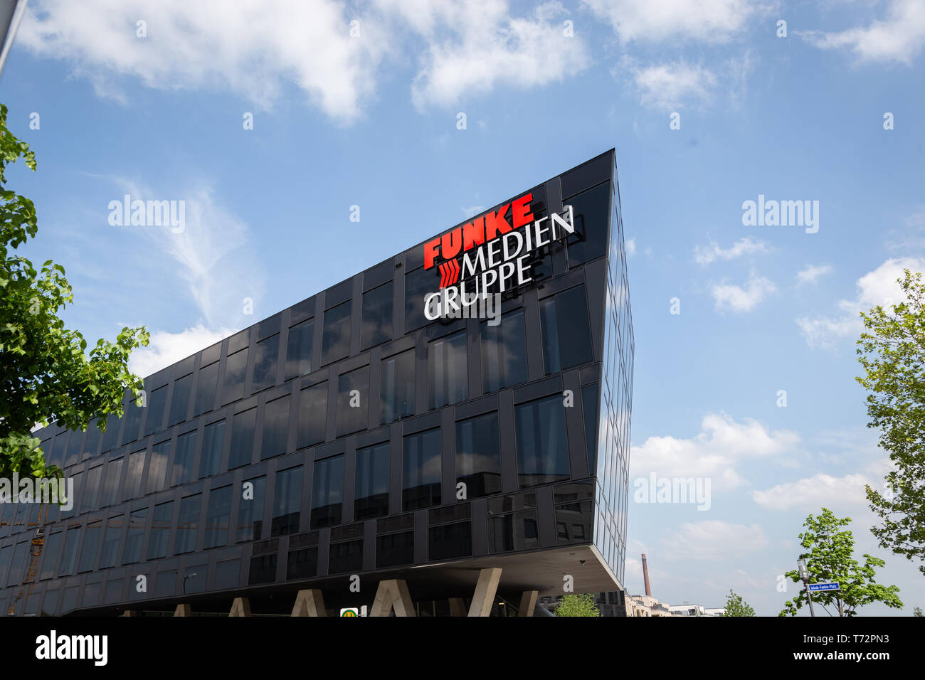 Essen, Germania, piazza Limbecker Platz, Funke Mediengruppe. Foto Stock