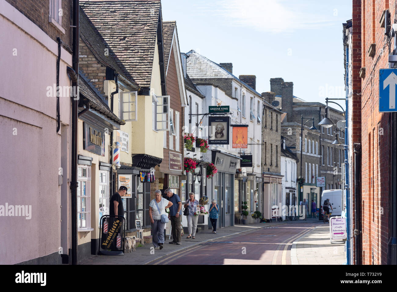 Scena di strada, Maryland, St Ives, Cambridgeshire, England, Regno Unito Foto Stock