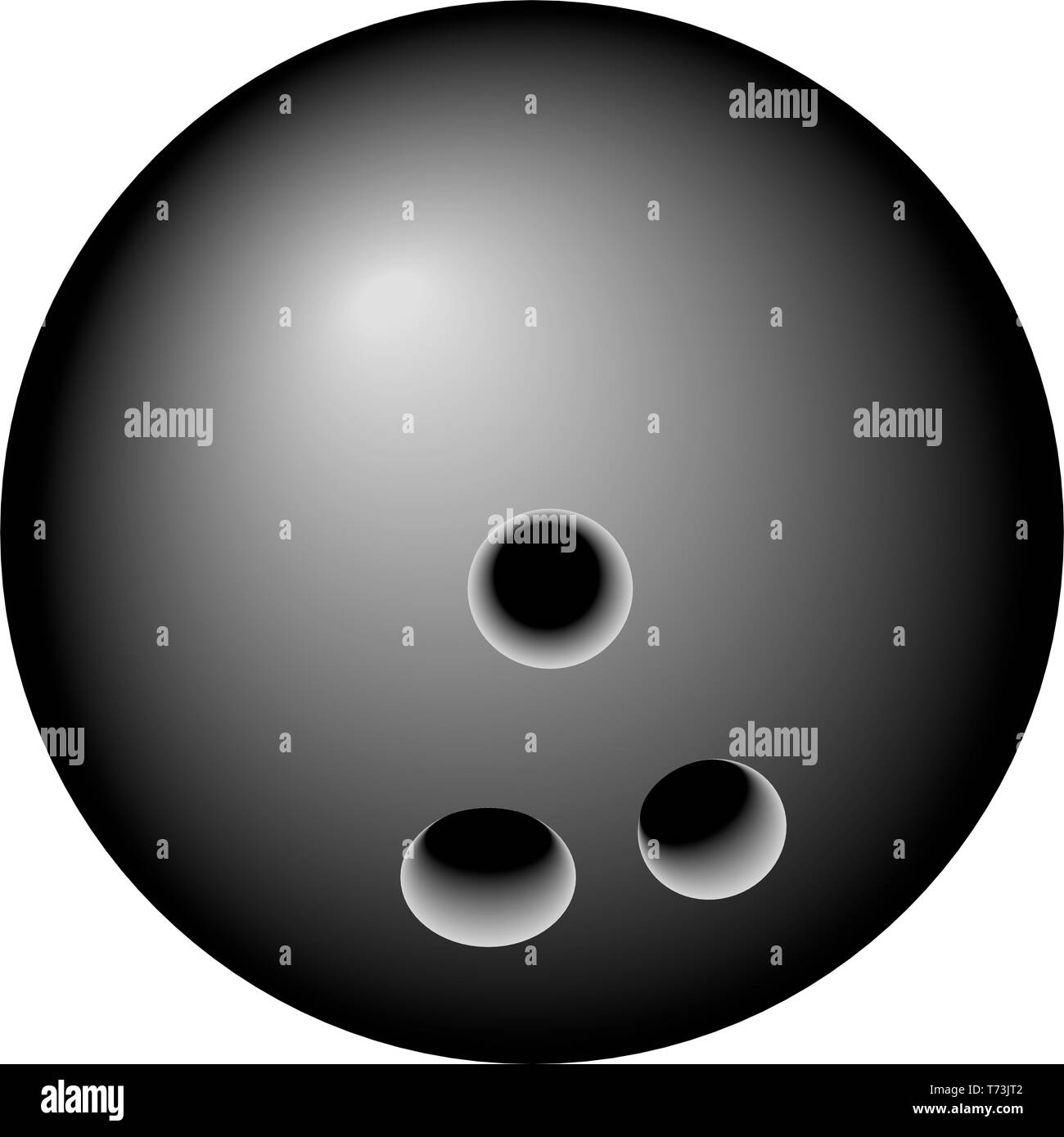 Palla da bowling illustrazione vettoriale Illustrazione Vettoriale