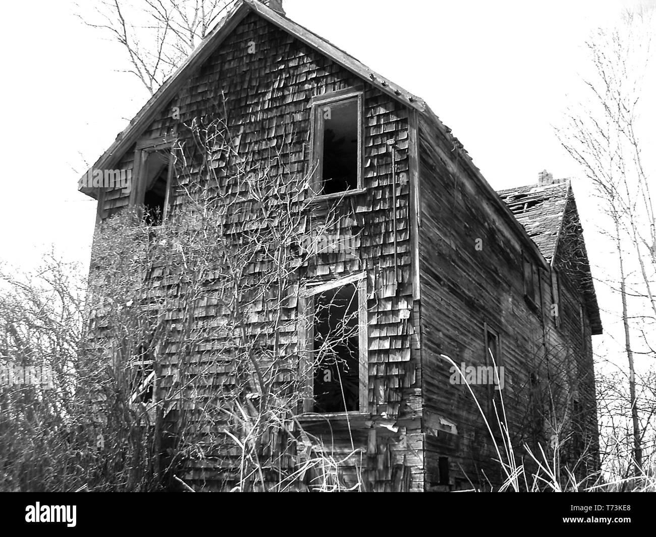 Vecchia casa vicino a Bruce Mine Ontario Foto Stock