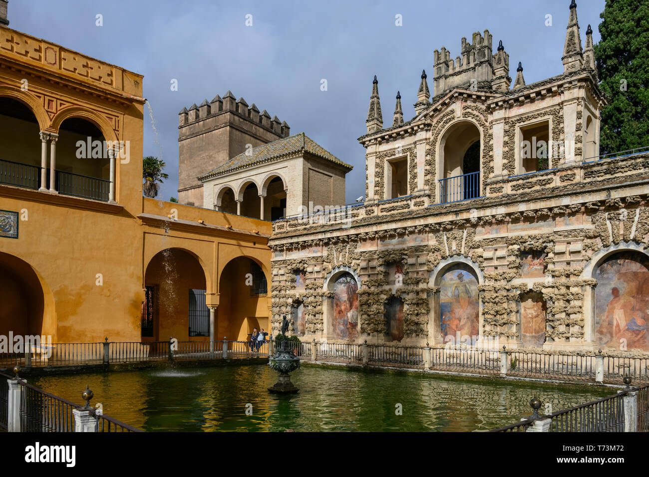 Alcazar di Siviglia, Royal Palace; Siviglia, Spagna Foto Stock