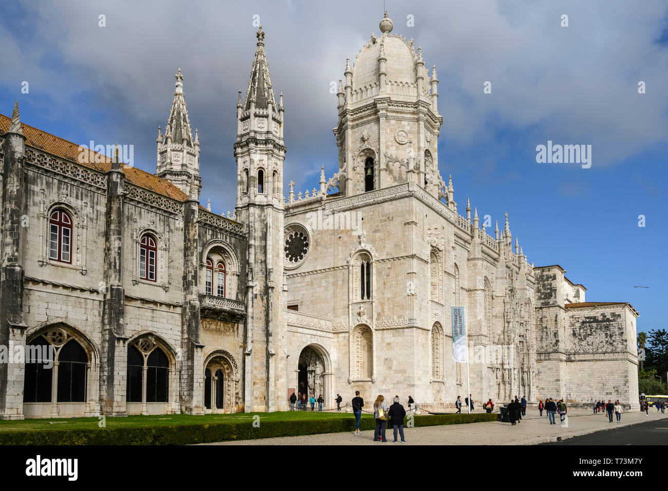 Il Monastero di Jeronimos; Lisbona, regione Lisboa, Portogallo Foto Stock