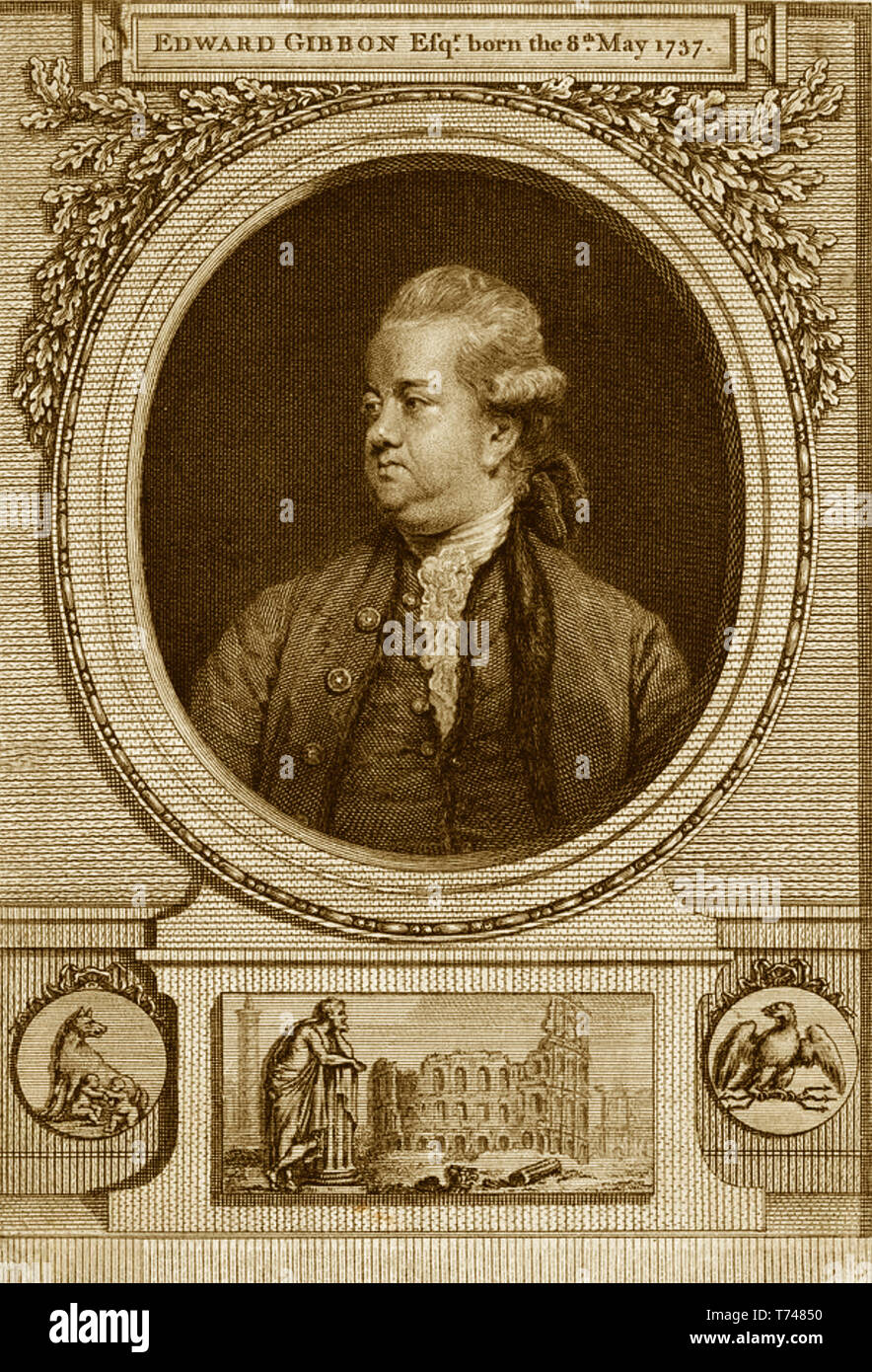 EDWARD GIBBONE (1737-1794) storico inglese e MP Foto Stock