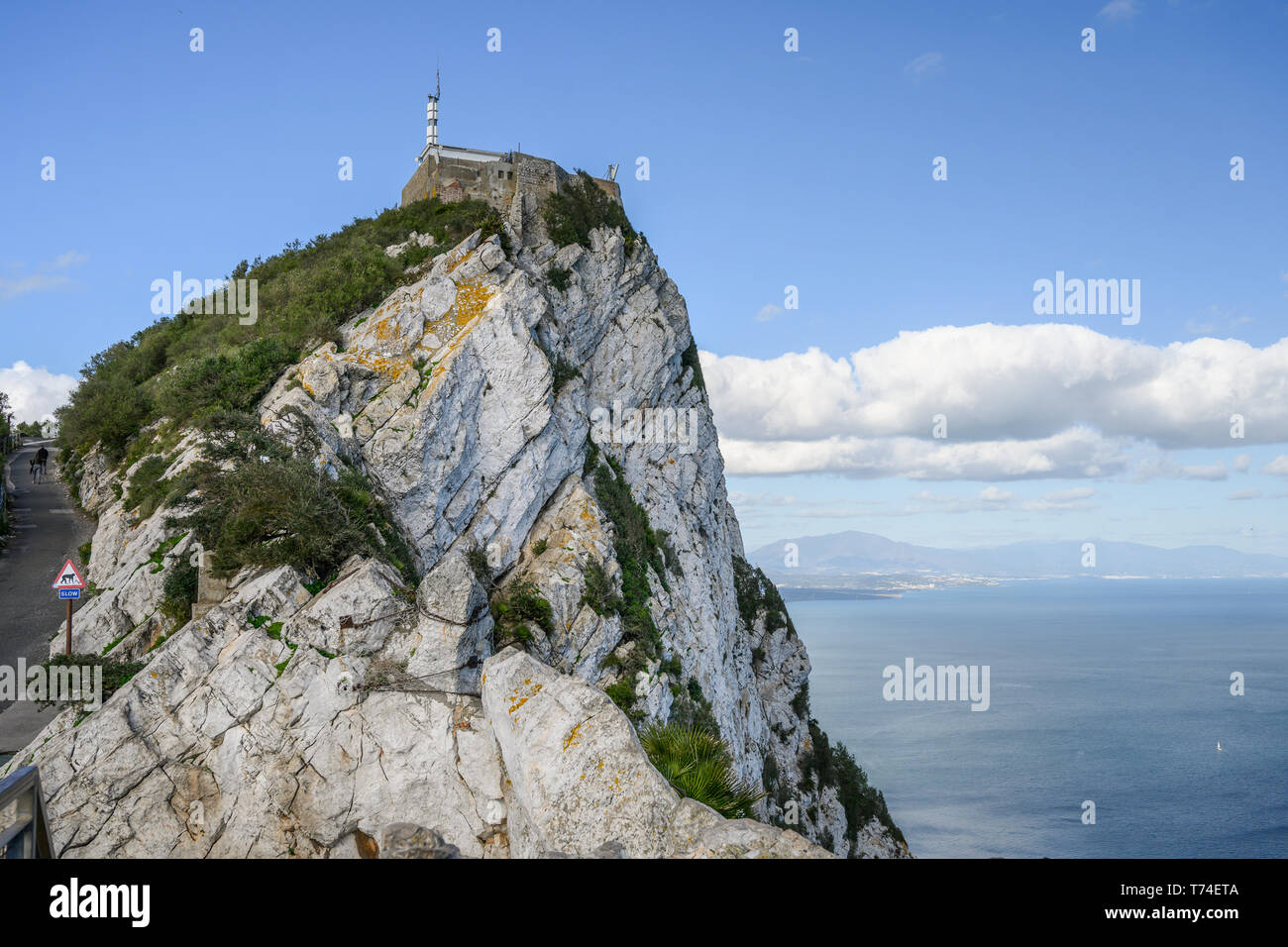 Rocca di Gibilterra; Gibilterra Foto Stock