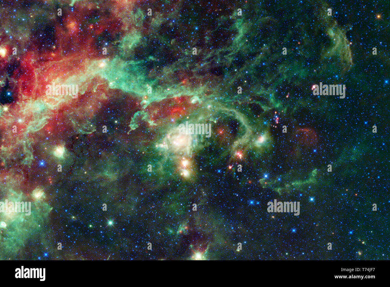 Nebulose una nube interstellare di polvere di stelle. Gli elementi di questa immagine fornita dalla NASA Foto Stock