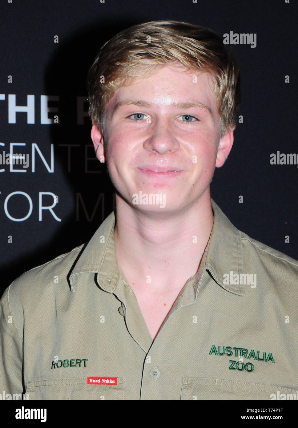 Beverly Hills, in California, negli Stati Uniti il 3 maggio 2019 la personalità di televisione Robert Irwin assiste il Paley Centre for Media presenta: una serata con il Irwins: Crikey! La sua il Irwins Screening e conversazione il 3 maggio 2019 presso il Paley Centre for Media in Beverly Hills, in California, Stati Uniti d'America. Foto di Barry re/Alamy Live News Foto Stock