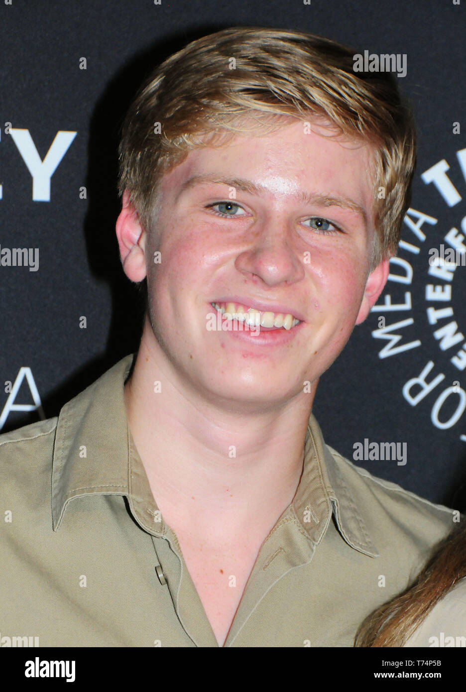 Beverly Hills, in California, negli Stati Uniti il 3 maggio 2019 la personalità di televisione Robert Irwin assiste il Paley Centre for Media presenta: una serata con il Irwins: Crikey! La sua il Irwins Screening e conversazione il 3 maggio 2019 presso il Paley Centre for Media in Beverly Hills, in California, Stati Uniti d'America. Foto di Barry re/Alamy Live News Foto Stock