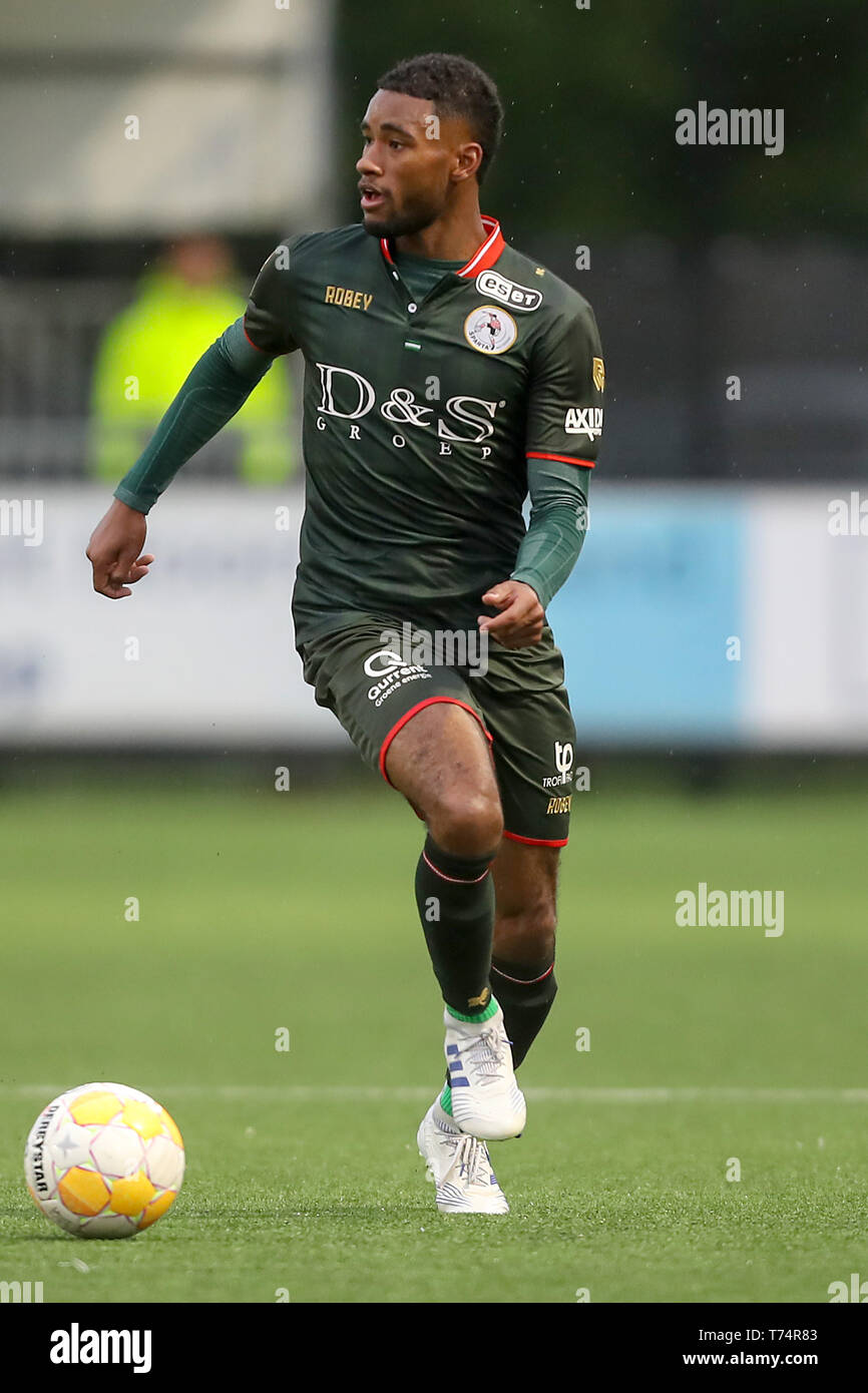 Wijdewormer, Nederland. 03 Maggio, 2019. WIJDEWORMER, 03-05-2019, calcio, AFAS Trainingscomplex, stagione 2018/2019, Keuken Kampioen Divisie, Sparta player Giliano Wijnaldum durante il match Jong AZ - Sparta (3-2) Credito: Pro scatti/Alamy Live News Foto Stock