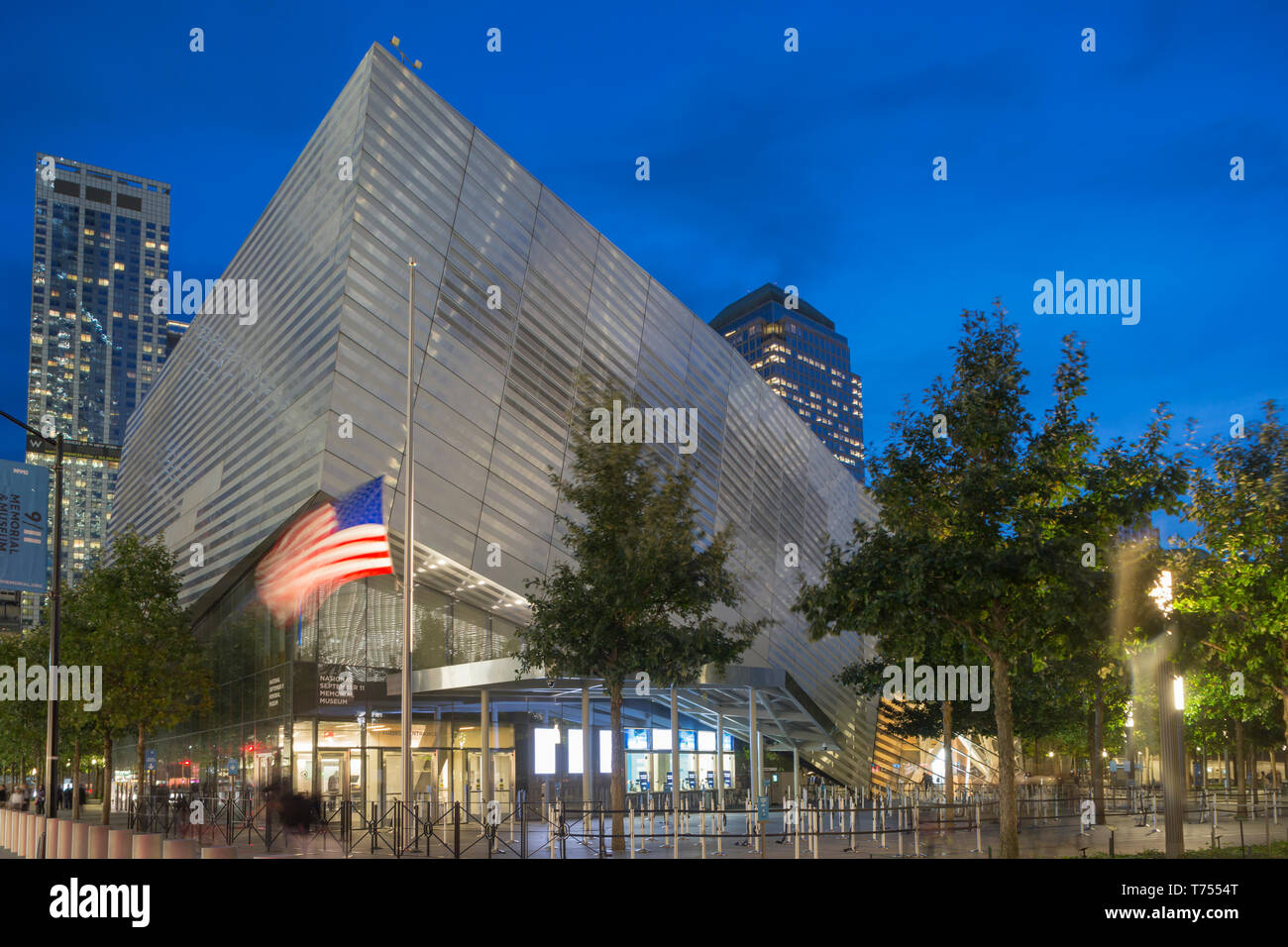 Ingresso Pavilion National September 11 Memorial Museum (©Davis Brody Bond 2018 ) il centro di Manhattan A NEW YORK CITY USA Foto Stock