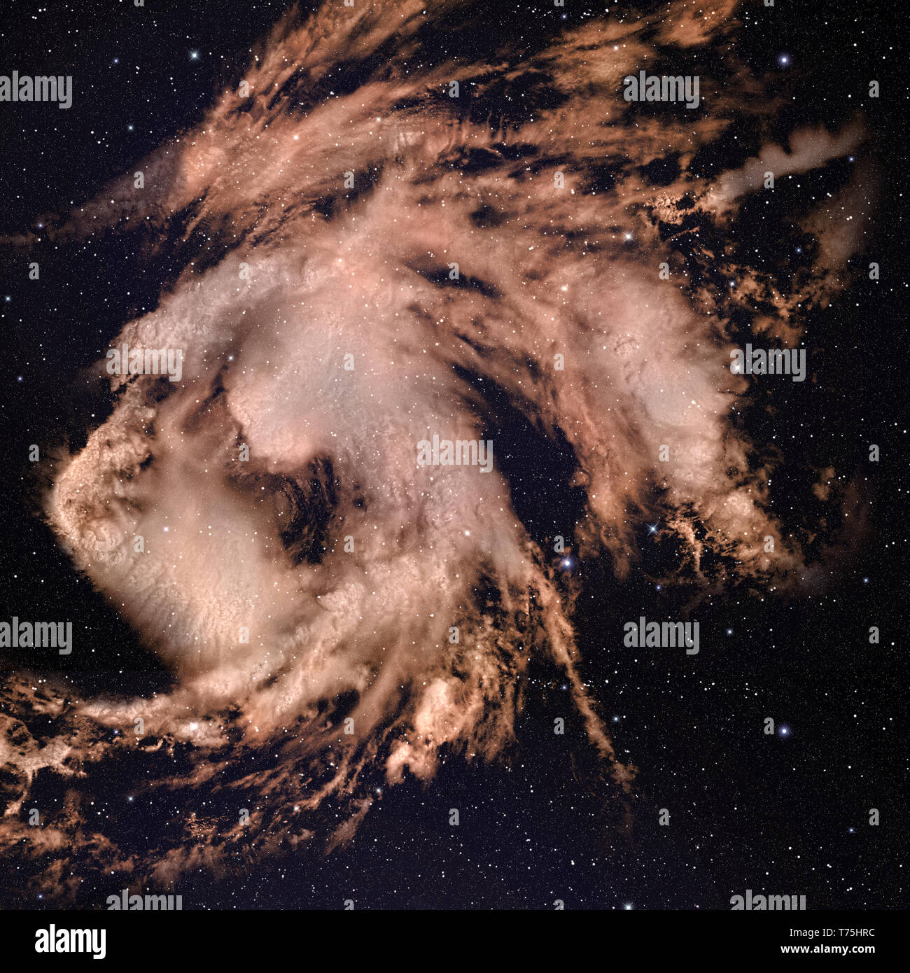 Galassia a spirale nello spazio profondo. Foto Stock