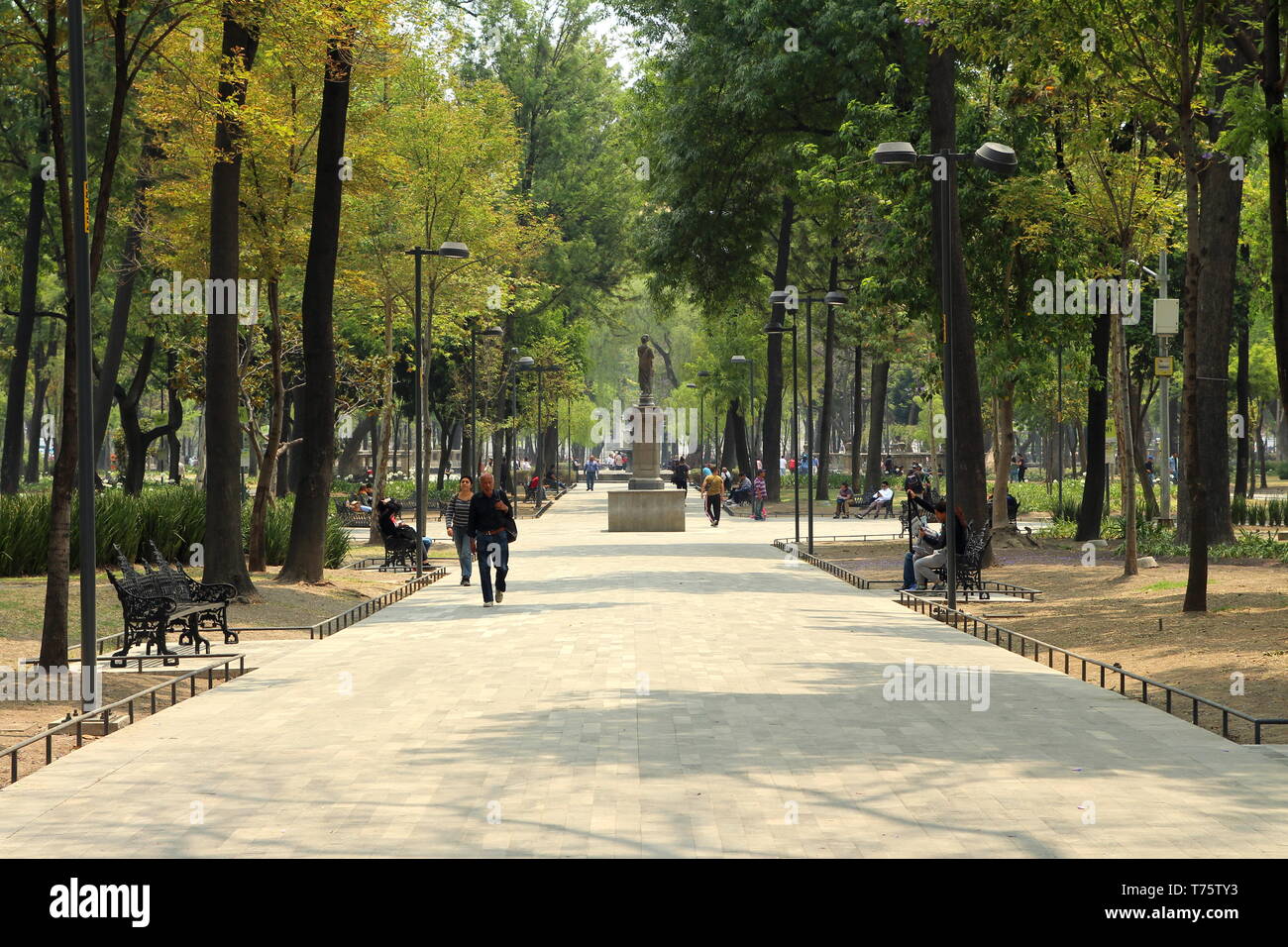 Alameda central park a Città del Messico.- Foto Stock