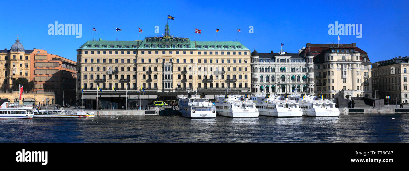Il Grand Hotel, nella città di Stoccolma, Svezia, Europa Foto Stock