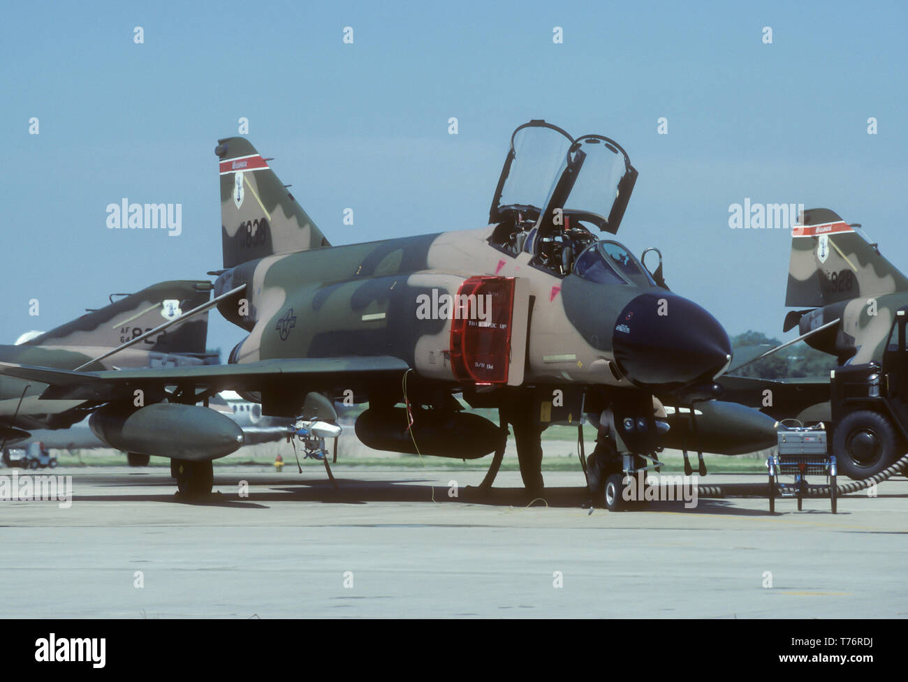 F-4C Phantom 64-0838 centodecimo TFS Missouri Air National Guard campo Lambert 15/05/82 Foto Stock