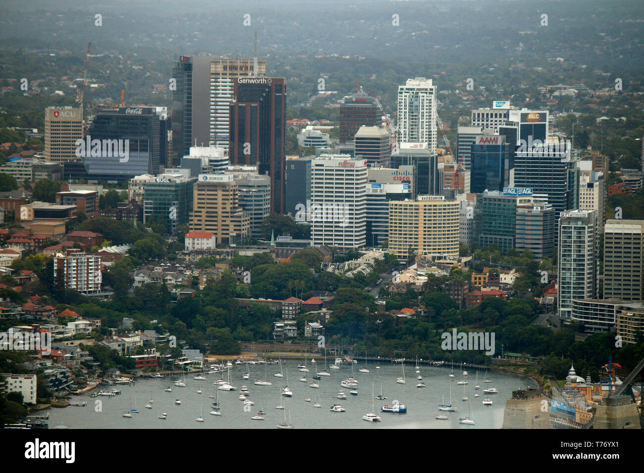 Luftbild: North Sydney, Sydney, Australia. Foto Stock