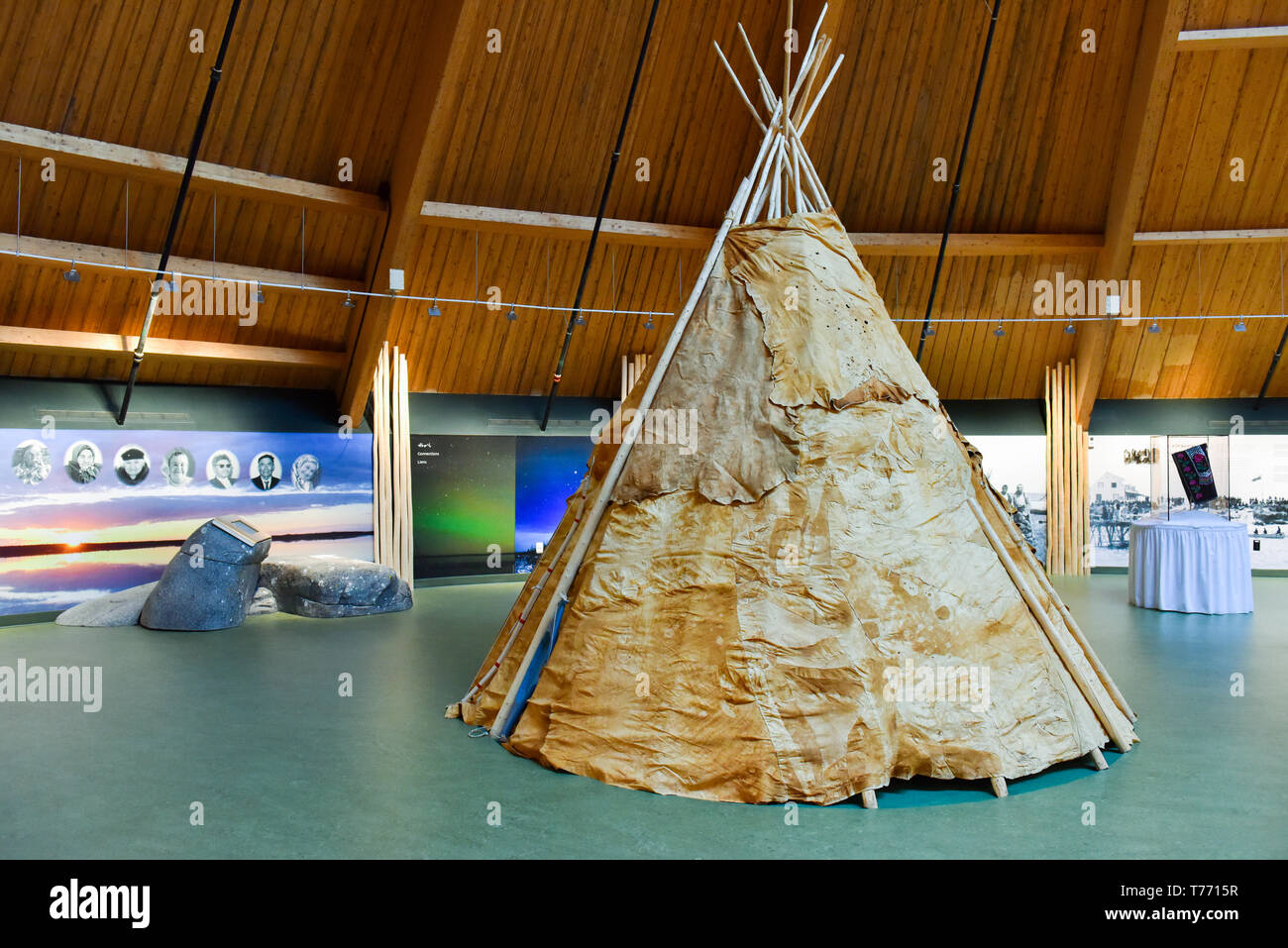 Chisasibi patrimonio nativo e centro culturale nel nord del Québec Foto Stock