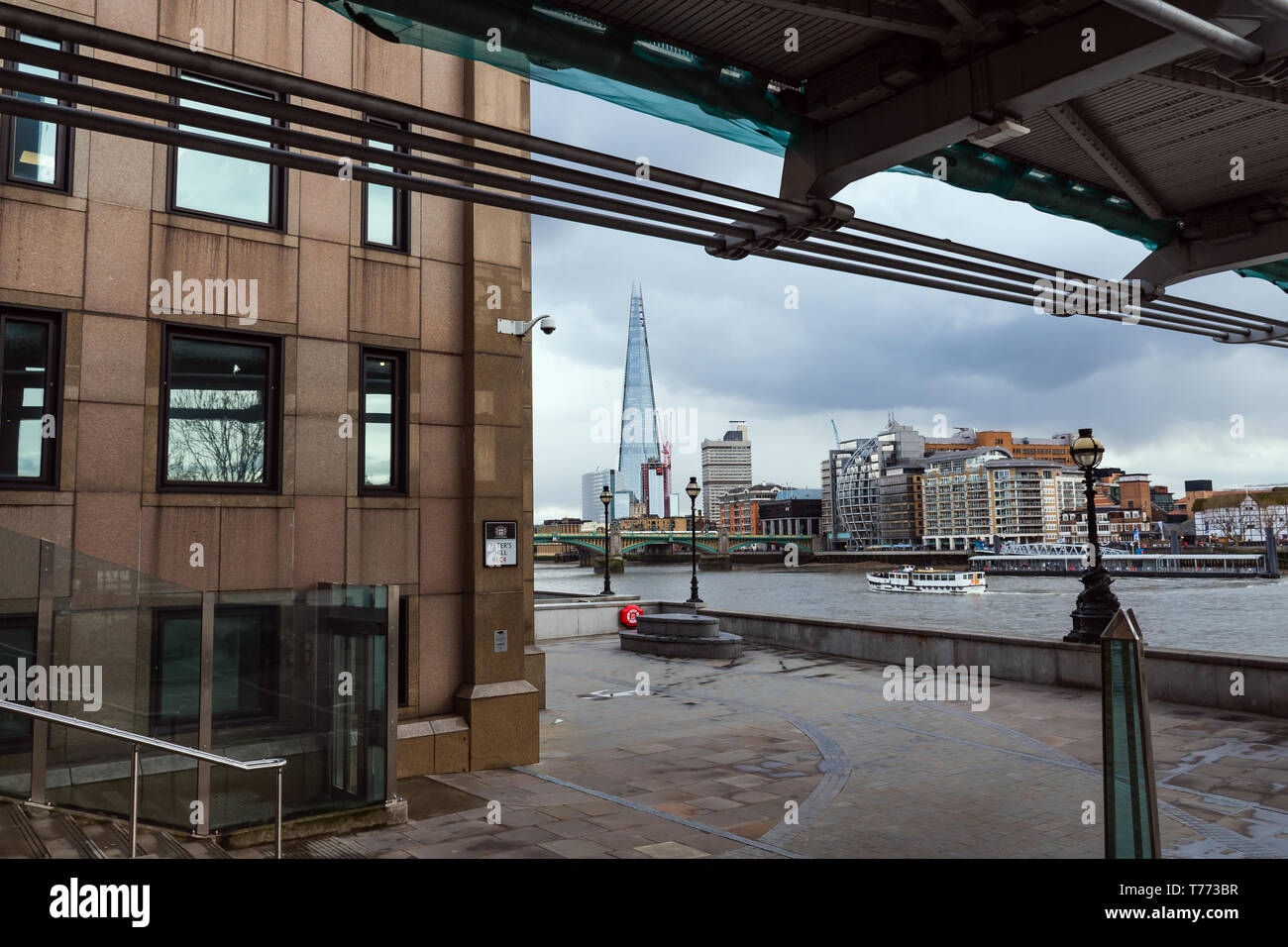 Vista sul Tamigi e Londra - Veduta del Tamigi e di Londra - Blick auf die Themse und Londra Foto Stock