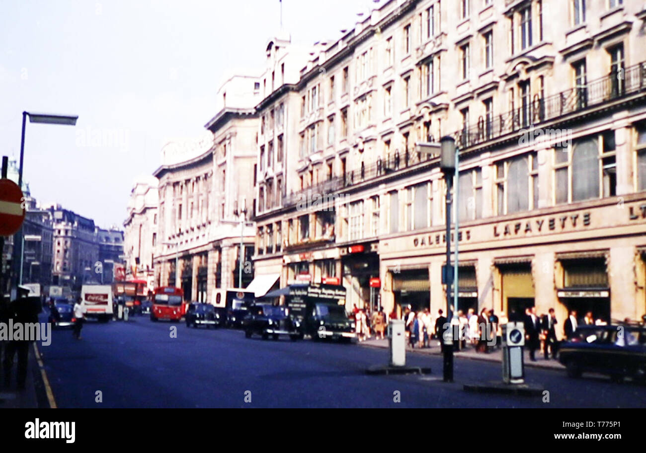 Regent Street Londra in 1971 Foto Stock