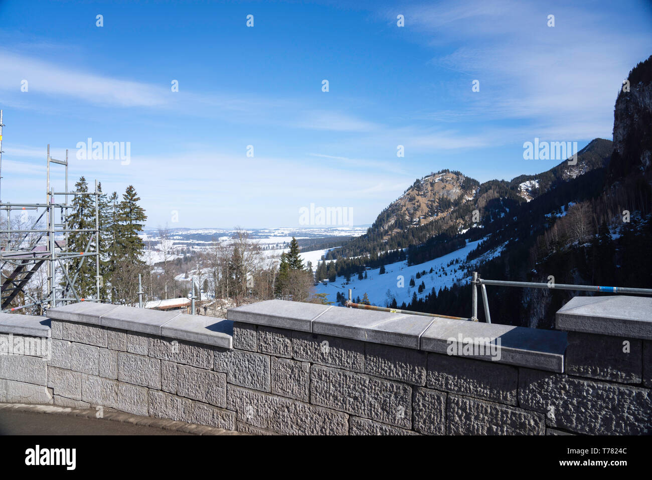 Il Castello di Neuschwanstein Germania Travel Foto Stock