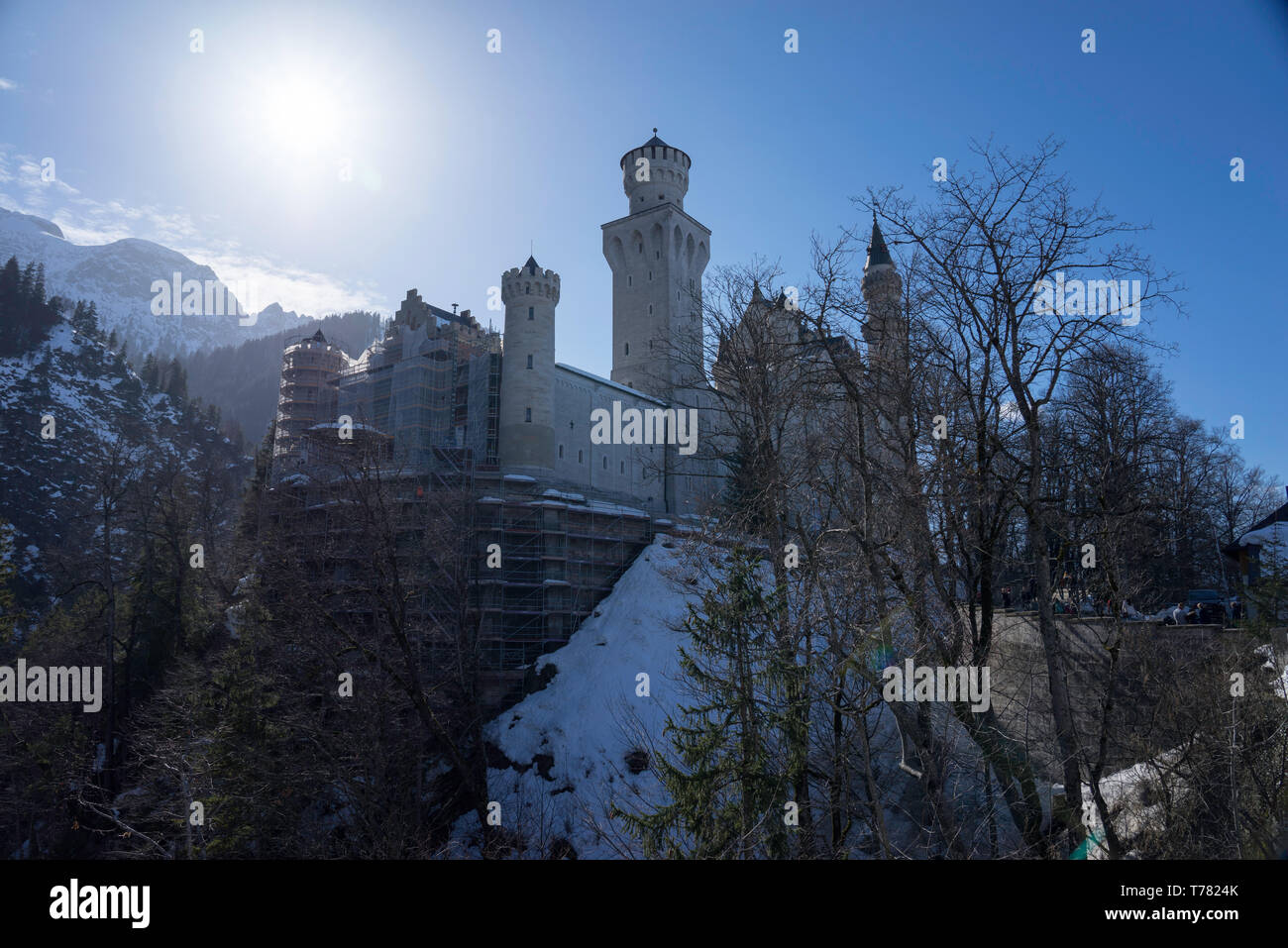 Il Castello di Neuschwanstein Germania Travel Foto Stock