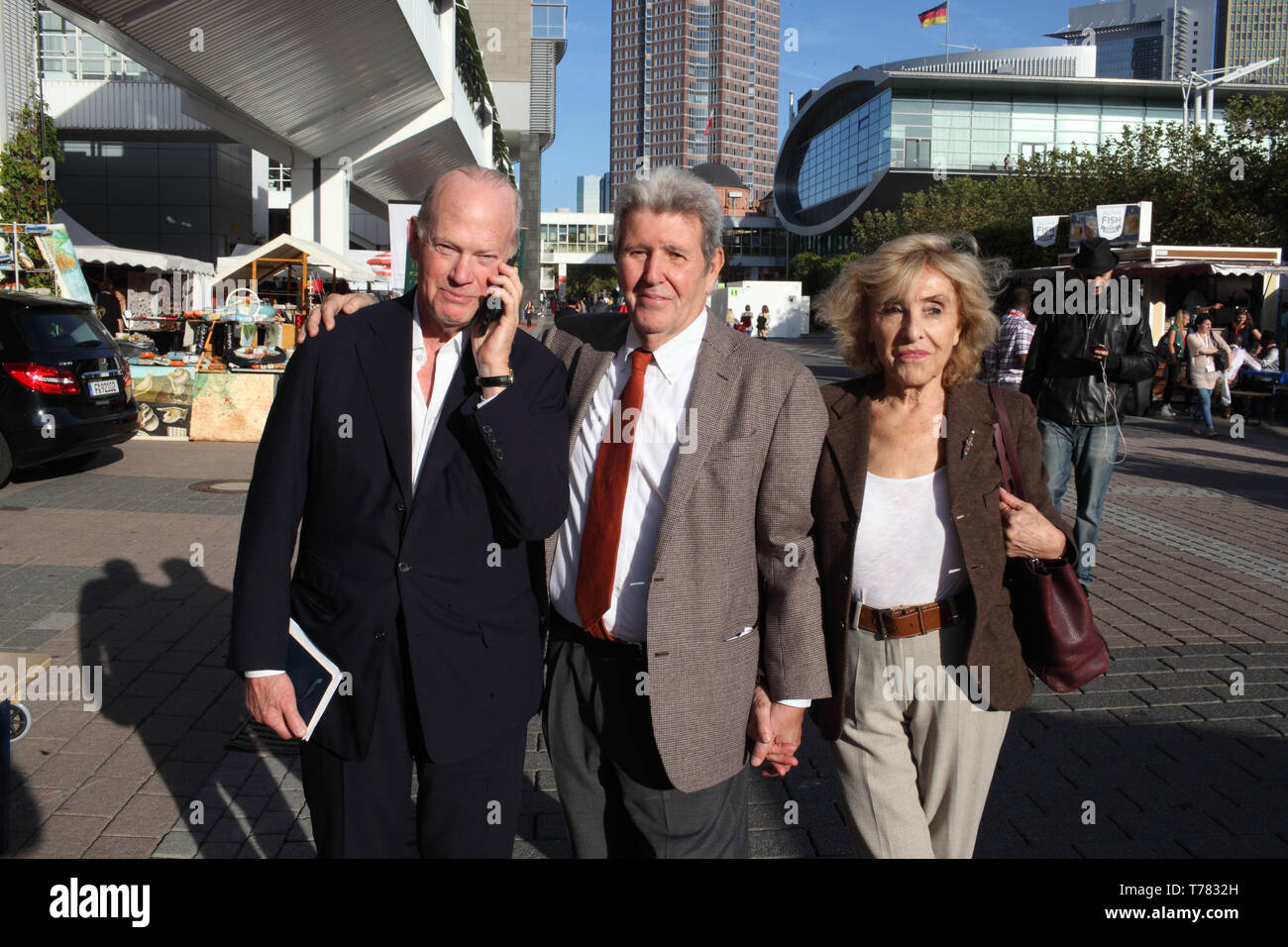 Ritratto di Andrew Wylie (agente letterario), Jorge Herralde e Lali Gubern (editori) 12/10/2018 ©Basso CANNARSA/Opale Foto Stock